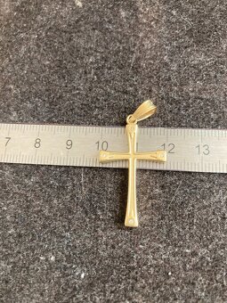 Řetízek plný+Přívěsek Žluté zlato 585/1000 14k - 4