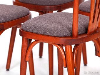 4x těžké masivní židle po přečalounění. - 4