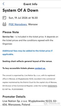 [Koncert] System of a down (Varšava, 19.7.2026) - 4