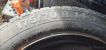 4x Kola/Disky ET46 5.5J/5½JX CH14 ZIMNÍ PNEU175/70 R14.Brno - 4