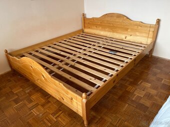 Manželská postel z masivu vč. roštů - 4
