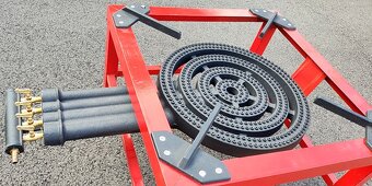 Masivní velký plynový litinový hořák vařič 4 hořáky 20,8kW - 4
