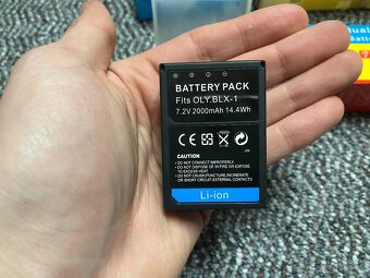2x baterie Olympus BLX-1 2000mAh - 4