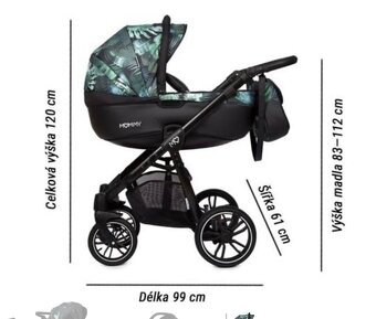 Kočárek 3v1 Baby Active Mommy edice Summer - 4