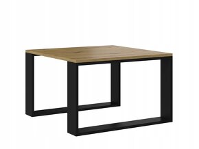 Konferenční stolek 67x67 cm (Artisan dub/černá) - 4