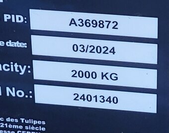 Krátký paletový vozík / 80 cm / 2.000 kg - 4