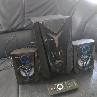 Reproduktory 2.1 Xmartian g21, ovladač, pěkný stav - 4