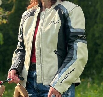 Dámská kožená bunda FML velikost M - 4