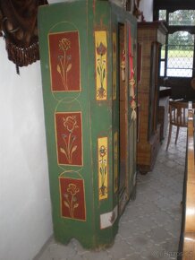 2 malované skříně, vše původní, originál, obě s vročením - 4