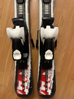 Dětské sjezdové lyže 90 cm, hole - 4
