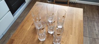 SKLENKY VINTAGE MURANO ITÁLIE RUČNĚ DEKOROVANÉ - SADA 6 KUSŮ - 4