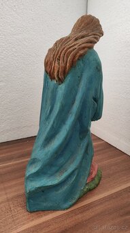 Dřevěná soška Panna Maria - 4