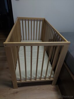 Postýlka Ikea Gulliver 60x120 s matrací a mantinely - 4