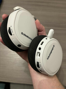 Herní sluchátka SteelSeries Arctis 7P+ White - 4