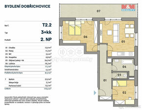 Prodej bytu 3+kk, 82 m², Dobřichovice, Praha - západ - 4