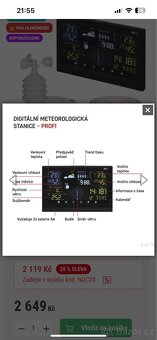Bezdrátová meteostanice profi E6016 s anemometrem - 4
