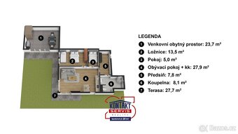 Prodej luxusního apartmánu 3+KK se saunou, terasou a zahrado - 4