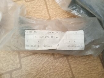 zadní brzdové obložení nýtovací Škoda Felicia 6U0698451A - 4
