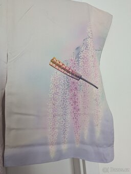 Růžové kimono s vějíři - 4