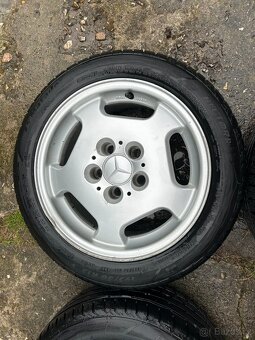 Alu kola Mercedes 5x112 + letní pneu 195/50/15 - 4