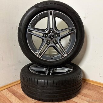 MERCEDES GLA AMG 5x112 R19 ET53+LETNÍ 235/50R19 7mm-ANTRACIT - 4