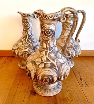 Staré velké vázy 3 kusy - 4