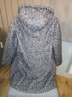 Nová velurovà dámská vesta a košíkové kabáty s kapucí - 4