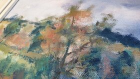 Krajinná malba, olej 33x23, autor Vojtěch Strnad - 4