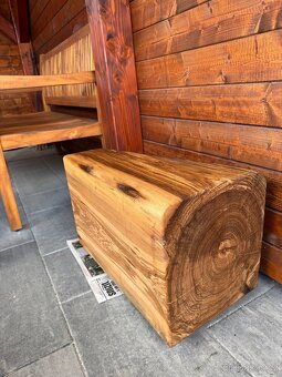 Hranol, špalek, trám jasan na sezení do pergola, táborák - 4