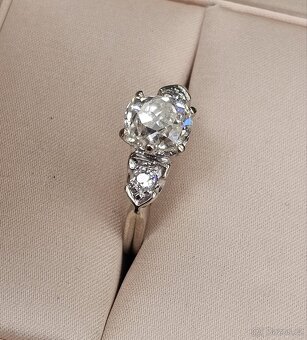 DIAMANTOVÝ PRSTEN 2.16ct. I1/H STAROŽITNÝ TOP CENA - 4