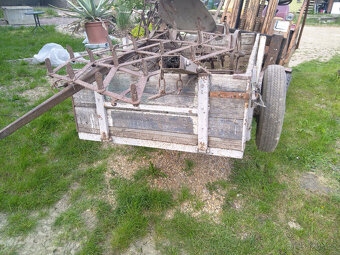 Vlečka, vlek, přívěs za malotraktor - 4