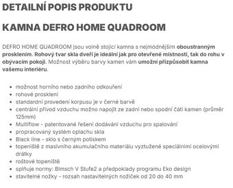 Krbová kamna DEFRO HOME Quadroom rohové - 4