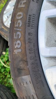 Sada originál VW 16" kola, letní pneu Continental 185/50 R1 - 4