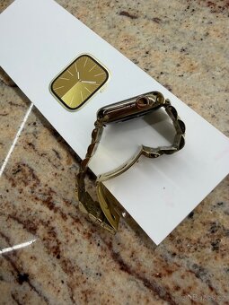 Apple watch 9 cellular zlaté + pásek Burga - 4