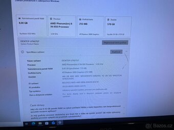 PC AMD Phenom x4 II 3,2GHz, RAM 8GB, SSD +HDD disk - 4