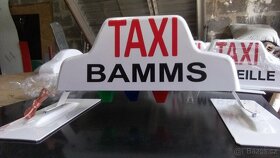 Cedule taxi, svitilna magneticka, car lamp taxi, transparent - 4