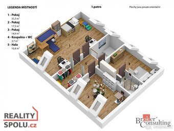 Pronájem, byty/5+kk, 186 m2, Dělnická 108, 43513 Meziboří, M - 4