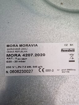 Plynova varna deska MORA - 4
