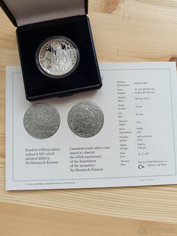 Stříbrná pamětní mince ČNB 200kč Proof provedení 1997 - 4