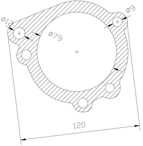 Těsnění vodní pumpy UAZ (motory 75-90 koní) - 4