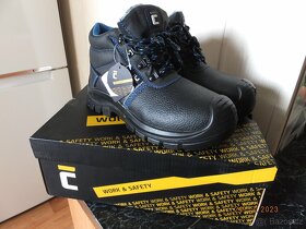 Nové zateplené pracovní kotníkové boty vel. 37. - 4