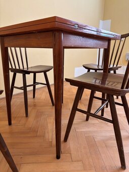 Jídelní set, 4 židle značky TON - 4