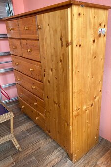 Velká Komoda masiv 120x40x130cm (Š/H/V) - 4