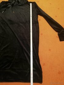 Černé teplákové šaty - velikost 36 - 4