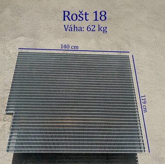 VÝPRODEJ pozinkované  rošty a schodnice - 4