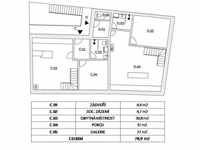 Prodej bytu 3+KK loft 78,6 m², parkovací stání, Švábenice - 4