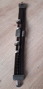 Pánský značkový náramek Armani Pravá kůže 21,5 cm - 4