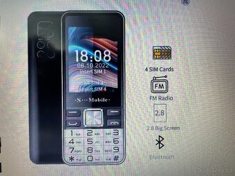 Mobilní telefon S...MOBILE na 4 sim karty - 4