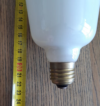 2 velké vintage žárovky Polam 60W a 100W, závit E27 - 4