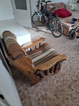 Rustikální čalouněné křeslo - 4